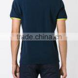 Mens Formal Polo Shirt Design With Yellow Stripe Wholesale China thumbnail-3