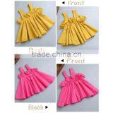 2017 New Design Shirts Casual Girl Wide Shoulder Strap Top Clothes Ruffle Clothes Summer Dresses thumbnail-1