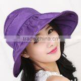 Zm40592b Wholesale Fashion Pure Color Summer Women Sun Hats Big Brim Hats thumbnail-3