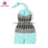 2pcs Set Newborn Baby Girl Boy Crochet Knit Hat Costume Photography Prop Outfit Set thumbnail-2