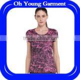 Women's Sport t Shirts Running Short Sleeve T-shirts Fitness thumbnail-1