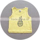 S17377A 2017 Summet Fruits Pineapple Printing Cotton Kids Beach Tank Top thumbnail-5