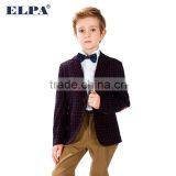 ELPA 2016 Style NXB0025 Boy Gender Plus Size Check Boy Blazer With Red Elbow Patch thumbnail-1