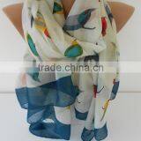 2015 New Fashion Print Bird Oversize Scarf Women thumbnail-1