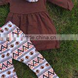 FALL OUTFITS Girls 3 Pieces Sets With Scarf Girls Thanksgiving Girls Boutique Clothes Thanksgiving Children Boutique Clothing thumbnail-3