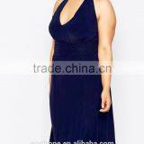 Sexy Halter Neck Bodycon Fit Plus Size Evening Dress for Fat Women thumbnail-4