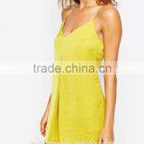 Women Pleat Front Smooth Satin Sexy Night Sleeping Dresses Wholesale thumbnail-4