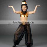 2014- -teen Dance Gold Belly Costume Tutu- Dashing Women Gold Belly Dance Skirt Wear -child&adult Dashing Girl Dancedress