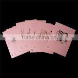 Paper Wedding Party Name Place Card Heart Pink thumbnail-3