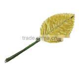 Terylene Artificial Leaf Flower Decoration Golden 11.0cm thumbnail-1