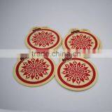High Quality Customized Christmas Snowflake Silk-Screen Wood Drop thumbnail-3