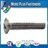 Made in Taiwan Stainless Steel Slotted or Phillips Oval Countersunk Head Machine Screw thumbnail-3