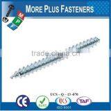 Made in Taiwan Metric Steel Zinc Steel Stainless Steel Wood to Wood Dowel Screw thumbnail-5