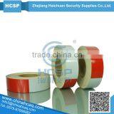 White Red Retro Reflective Hazard Warning Film Tape