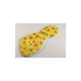 Yellow Flower Emery Board Nail File , OEM / ODM Fingernail File