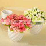 Lovely Decorative Artificial Silk Restaurant Table Vase Crystal Rose Flower thumbnail-4