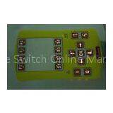 Waterproof Flexible Membrane Switch With Rubber Keys For Telephone System
