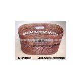 Oval Rattan Magazine Basket thumbnail-1