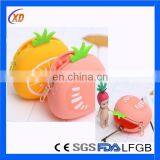 Colorful Silicone Purse Wallet Fruit Shape Silicone Coin Purse