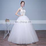 HS1634 2017 Cheap Halter Beading A Line Tulle Plus Size Long Wedding Dress Guest Gown Maid of Honor thumbnail-2