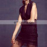 Sleeveless Fringe Real Sample Party Cocktail Eveing Dresses in Germany NT6754 thumbnail-2