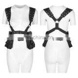 Punk Rave Gothic Black Chest Harness-top With Pockets S-217 thumbnail-5