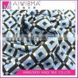 Factory-direct 100 Silk Crepe de Chine/silk CDC/silk Crepe Fabric With Checks Print