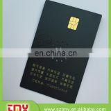 Black silk screen embossing metal card