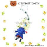 3cm PVC Cartoon Figurine Key Chain as Backpack Pendant