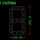 10 Inch 7 Segment Red Outdoor Waterpoof LED Gas Price Sign Display,led Display Panels thumbnail-2