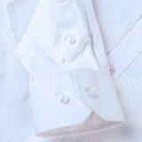 Mens Shirt White Blouse Tops Long Sleeve Formal Office Shirt thumbnail-3