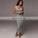 Sexy Exposed Backpack Hip Slim New Women's Contrast Color Strap Dress Women thumbnail-4