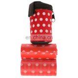 Red Dot Printed Pet Dog Poop Waste Bags With Dispenser thumbnail-1