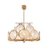 Home Decoration Luxury Gold Stainless Steel Crystal Chandeliers Pendant Lights thumbnail-1