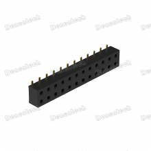 Denentech 2.00mm Pitch Dual Row H2.80 Female Header SMD Without Peg