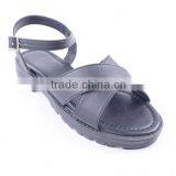 Latest Asian Style Wholesale Slingback Low Heel Sandals Shoes for Women With Buckle thumbnail-3