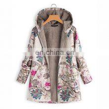 Новый стиль. Женские верхние одежды на осень и зиму: хлопково- льняные цветочные печати, куртки с молнией, свободного кроя, теплые, с термобелым наполнителем и пухом, утепленные thumbnail-3