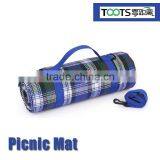 TOOTS Factory Outdoor Foldable fleece Picnic Blanket with handle