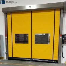 Industrial Automatic Plastic Zipper Fast Acting Rapid Rise PVC Fabric High Speed Self Repairing Roll up Door for Clean Room thumbnail-2