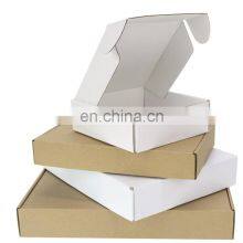 Factory Stock Paperboard Folding Corrugated Cardboard Shipping Carton Simple Blank Airplane Style Gift Packaging Box