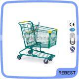 American Metal Shopping Cart With Wheels