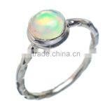 Ethiopian Opal RING ,925 Sterling Silver Jewelry Wholesale,WHOLESALE SILVER JEWELRY,SILVER EXPORTER,SILVER JEWELRY FROM INDIA thumbnail-1