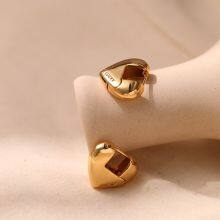 KMJ High Quality 18K Gold Plating With Electrophoretic Coating Tarnish Resistance Jewellery Earrings thumbnail-4