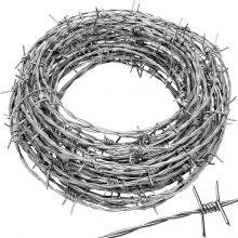 Factory Quality 12# Barbed Wire Fence Roll Length 200m Electric Galvanized Barbed Wire for Farm thumbnail-1