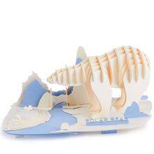 China Factory Polar Bear 3D Paper Puzzles DIY Model Kits Assemble Toys Animal Papercraft Educational Toy for Stationery, Toy,Gift Shop thumbnail-1