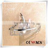 Brass Wall Mounted Bathroom Corner Shelf thumbnail-1