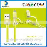 REMAX High Quality 2in1 Double-Sided USB Charger Data Sync Cable For Iphone 6 5S Samsung thumbnail-3