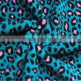 printed coral fleece fabric leopard