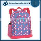 Personalized large polka dot fashionable school bags