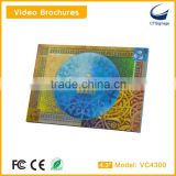 lcd video brochre card new arrival for advertise player business gift